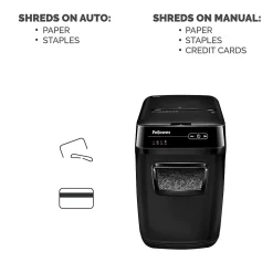 Outlet Fellowes AutoMax 200M 200 Sheet Micro-Cut Personal Shredder (4656201)