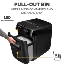 Outlet Fellowes AutoMax 200M 200 Sheet Micro-Cut Personal Shredder (4656201)