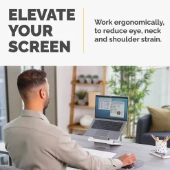 Breyta Collection 9.25" x 10.55" Adjustable Plastic Laptop Stands, (100098501)<Fellowes Hot