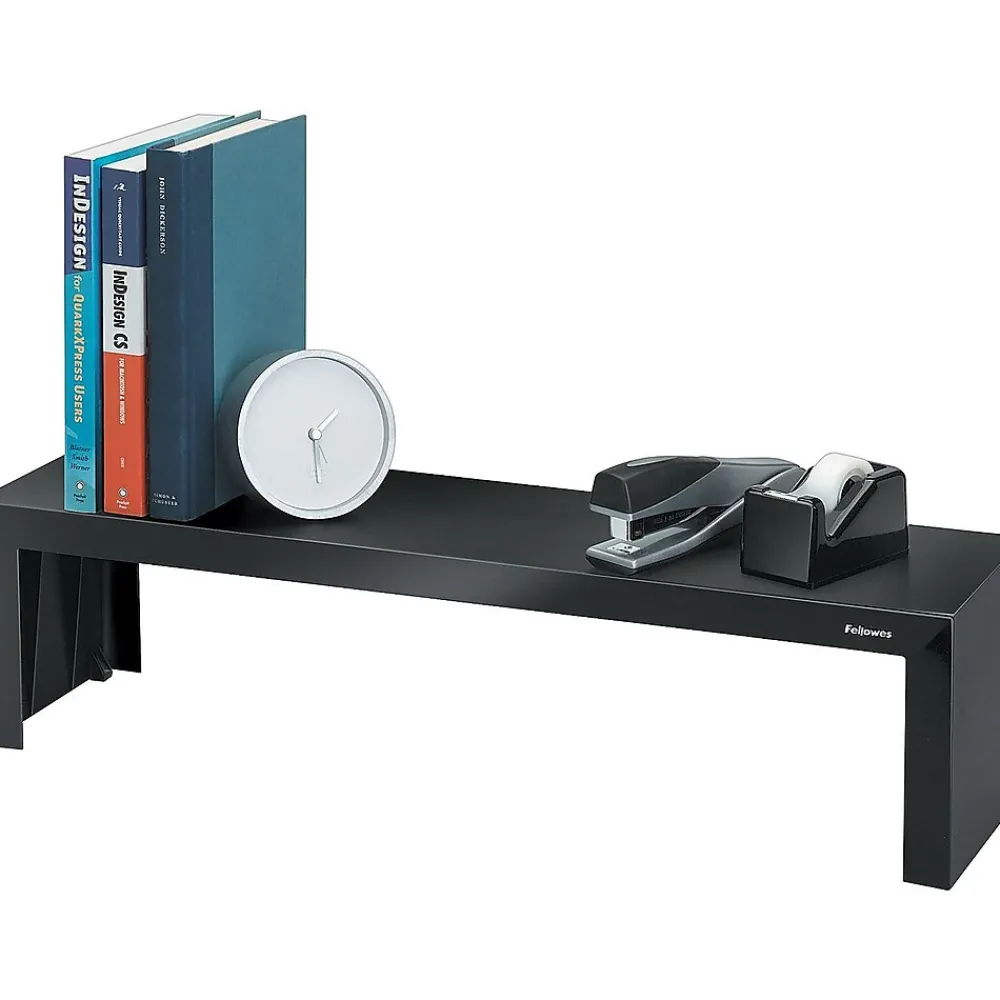 New Fellowes Designer Suites Desk Shelf, Holds Up to 30 lbs., Black (8038801)