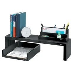 New Fellowes Designer Suites Desk Shelf, Holds Up to 30 lbs., Black (8038801)