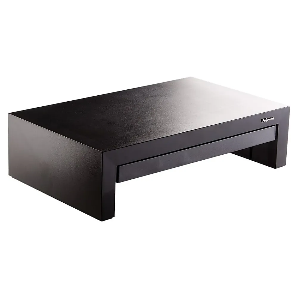 Outlet Fellowes Designer Suites Adjustable Monitor Riser, Up to 32", Black - 8038101