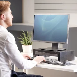 Outlet Fellowes Designer Suites Adjustable Monitor Riser, Up to 32