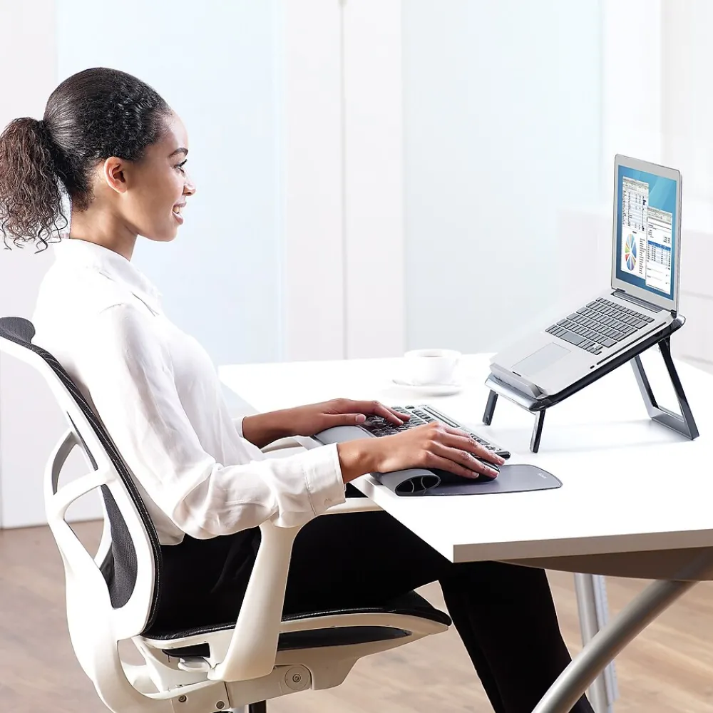 I-Spire Series 12.63" x 11.25" Laptop Stand, Black/Gray (8212001)<Fellowes Clearance