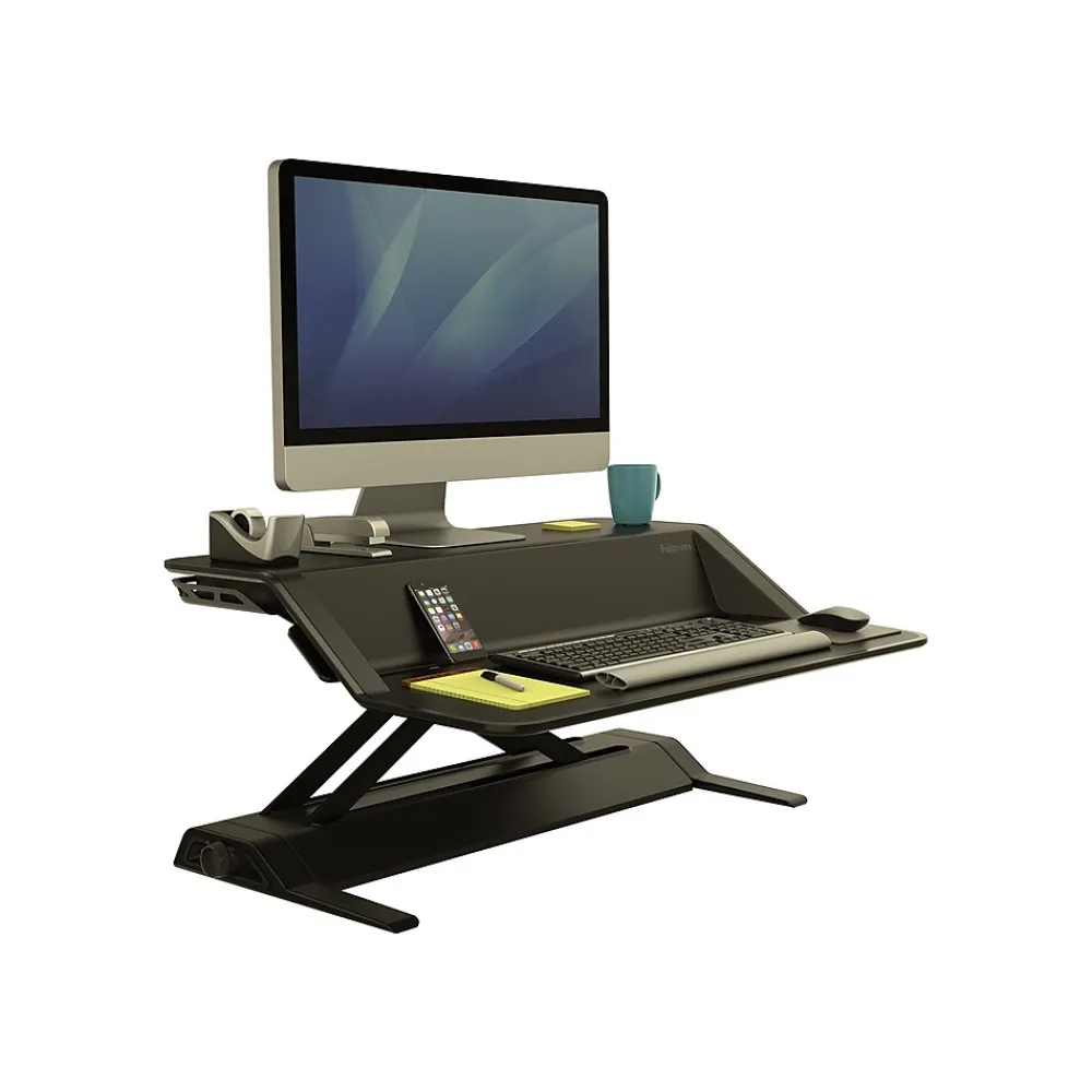Standing Desks*Fellowes Lotus 33" Standing Desk Converter, Black (0007901)