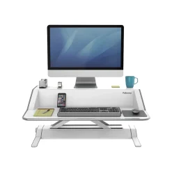 Clearance Fellowes Lotus Monitor Stand, White (0009901)