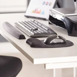 Hot Fellowes Memory Foam Keyboard Wrist Rest, Black (9178201)