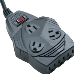 Fellowes Mighty 8-Outlet Surge Protector, 1460 Joules, 6' Cord, Black (99091)