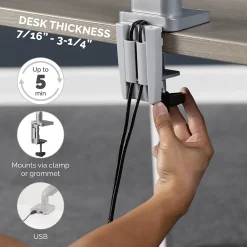 Sale Fellowes Platinum Series Adjustable Dual Arms, Up to 32