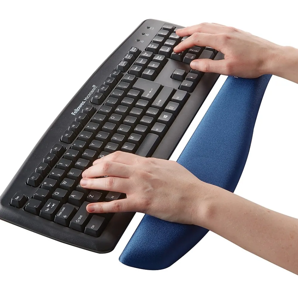 Online Fellowes PlushTouch Foam Wrist Rest, (9287401) Blue