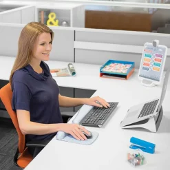 Hot Fellowes PlushTouch Foam Keyboard Wrist Rest with MICROBAN, (9549801) Gray Lattice