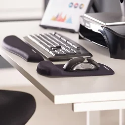 Fellowes PlushTouch Foam Wrist Rest, (9252301) Graphite