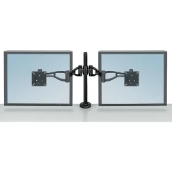 Best Fellowes Professional Series Depth Adjustable Dual Monitor Arm, Up to 32", Black (8041701)