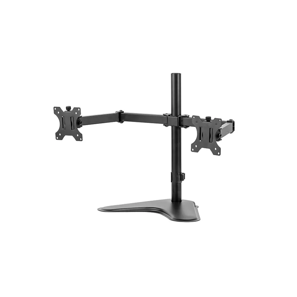 Best Fellowes Professional Series Free-standing Dual Horizontal Monitor Arm, Up to 27", Black (8043701 )