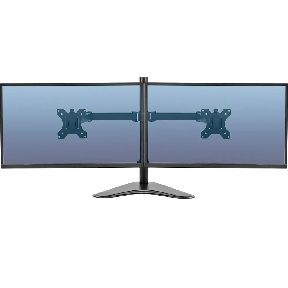Best Fellowes Professional Series Free-standing Dual Horizontal Monitor Arm, Up to 27", Black (8043701 )