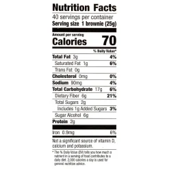 Fiber One Chocolate Fudge Brownie Bar, 0.88 oz., 40 Bars/Box (220-00454)