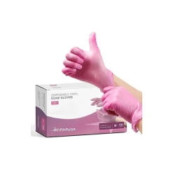 Powder Free Vinyl Exam Gloves, Latex Free, Medium, , 100/Box (FMN100042)<FifthPulse