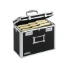 File Storage|Find It Heavy Duty Metal File Box Hinged, Letter Size, Black with Chrome Finish (VZ01187)