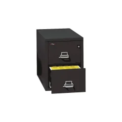 File Cabinets*FireKing 1-Hour 2-Drawer Fire Resistant Vertical Cabinet, Legal-Size, Black, Inside Delivery (22131CBLI)