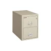 File Cabinets*FireKing Safe-In-A-File Vertical File Cabinet, Legal, 2-Drawer, Parchment, 31 1/2"D