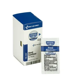 First Aid Only Antiseptic Hand Sanitizer Packets, 10/Box (FAE-4007)<SmartCompliance Online