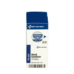 First Aid Only Antiseptic Hand Sanitizer Packets, 10/Box (FAE-4007)<SmartCompliance Online