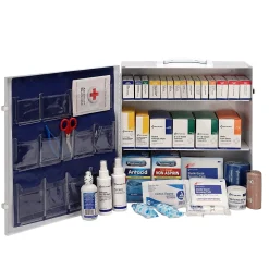 First Aid Only Metal First Aid Cabinet with Medication, ANSI Class B, 150 People, 675 Pieces (90575)