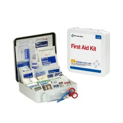 First Aid Only Metal First Aid Kit, ANSI 2021 Class A, 50 People, 184 Pieces (91328)