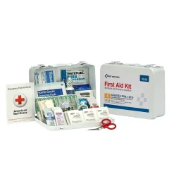 First Aid Only Metal First Aid Kit, ANSI 2015 Class A, 25 People, 89 Pieces (90560)