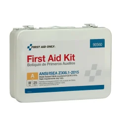 First Aid Only Metal First Aid Kit, ANSI 2015 Class A, 25 People, 89 Pieces (90560)