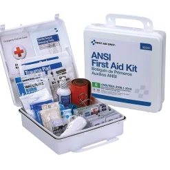 First Aid Only Plastic First Aid Kit, ANSI 2015 Class B, 50 People, 199 Pieces (90566)