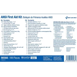 First Aid Only Plastic First Aid Kit, ANSI 2015 Class B, 50 People, 199 Pieces (90566)