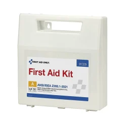 First Aid Only Plastic First Aid Kit,ANSI 2021 Class A, 50 People, 184 Pieces (91329)