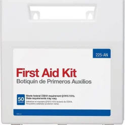 First Aid Only Plastic First Aid Kit with Medication, 50 People, 196 Pieces (225-AN)