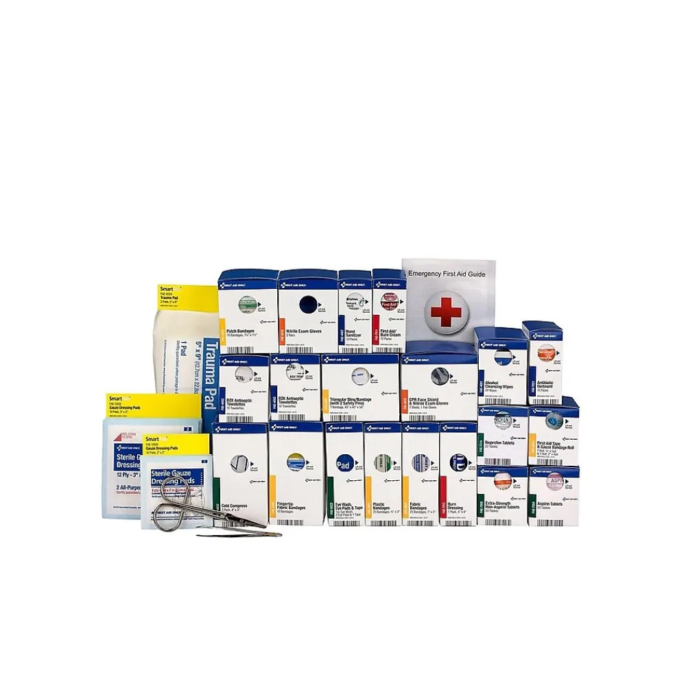 SmartCompliance First Aid Only First Aid Refill Kit,241 Pieces, 50 People (90613)