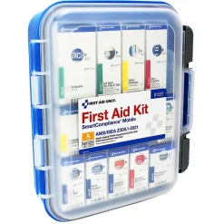 SmartCompliance First Aid Only Plastic First Aid Kit, ANSI Class A, 25 People, 112 Pieces (91537)