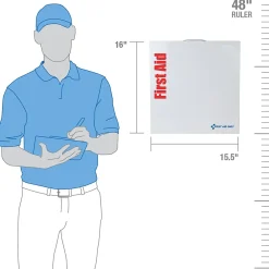 First Aid Only Unitized Metal First Aid Kit, ANSI 2015 Class A, 25 People, 82 Pieces (90568)