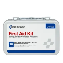 First Aid Only Unitized Metal First Aid Kit, 10 People, 65 Pieces (240-AN)