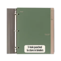 Pocket Folders|Five Star 100% Recycled 3-Hole Punched 2-Pocket Paper Folder, Assorted Colors (330027-22)