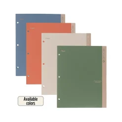 Pocket Folders|Five Star 100% Recycled 3-Hole Punched 2-Pocket Paper Folder, Assorted Colors (330027-22)