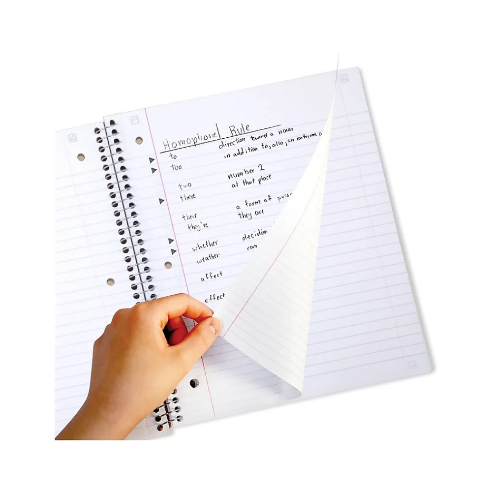 Subject Notebooks|Five Star Brushy Moves 1-Subject Notebooks, 8.5" x 11", Wide-Ruled, 80 Sheets, Assorted Colors, 2/Pack (930060)