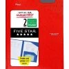 Pocket Folders|Five Star 2-Pocket Fastener Folder, Assorted Colors (34030)