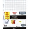 Filler Paper|Five Star Reinforced Graph Ruled Filler Paper, 8 1/2" x 11", White, 100 Sheets/Pack (17012)