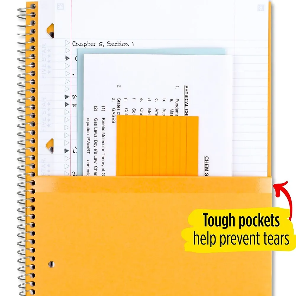 Subject Notebooks|Five Star 3-Subject Notebooks, 8.5" x 11", College Ruled, 150 Sheets (06050/06210) Assorted