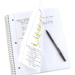 Subject Notebooks|Five Star 1-Subject Notebook, 8.5" x 11", College Ruled, 100 Sheets, (72053) Red