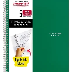 Subject Notebooks|Five Star 5-Subject Subject Notebooks, 8
