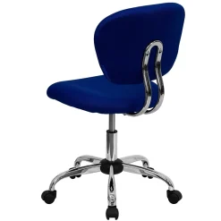 Office Chairs*Flash Furniture Beverly Armless Ergonomic Mesh Swivel Mid-Back Padded Task Office Chair, Blue (H2376FBLUE)