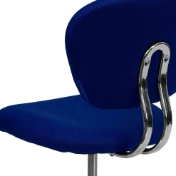 Office Chairs*Flash Furniture Beverly Armless Ergonomic Mesh Swivel Mid-Back Padded Task Office Chair, Blue (H2376FBLUE)
