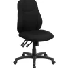 Office Chairs*Flash Furniture Brandy Armless Ergonomic Fabric Swivel Mid-Back Task Office Chair, Black (BT90297M)
