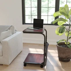 Standing Desks*Flash Furniture Charger 24"W Rectangular Adjustable Standing Computer Desk, Mahogany (MT62881)